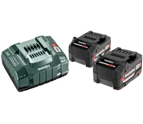 Metabo 685051000 Sada nabíječka ASC 145 + 2x baterie / 18V / 2x5.2Ah / Li-Power