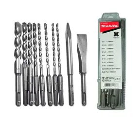 Makita D-46361 SDS-Plus sada vrtáků a sekáčů / 10ks