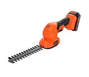 Black&Decker BDBCSS18D1 / Aku nůžky na trávu a keře / 18V / 1x 2Ah / Délka čepele 20cm