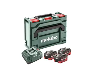 Metabo 685069000 Sada nabíječka ASC 145 + 3x baterie + Box / 18V / 3x5.5Ah / Li-HD / MetaBOX 145