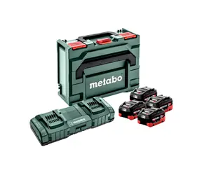 Metabo 685135000 Sada nabíječka ASC 145 DUO + 4x baterie + Box / 18V / 4x8Ah / Li-HD / MetaBOX 145