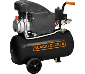 Black&Decker NURCCC304BND541 / Bezolejový kompresor / 750W / 24L / Tlak 8 bar / 160 L za minutu