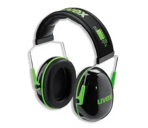 Uvex K1 2600001 černá-zelená / Mušlové chrániče / náhlavní oblouk / SNR: 28 dB