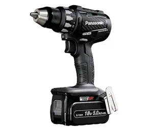 Panasonic EY74A2LJ2G32 černá / aku vrtačka / 18V / 2x5.0Ah / 1580 ot-min / 50Nm 