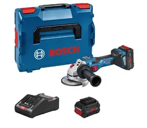 Bosch GWS 18 V-15 SC modrá / Akumulátorová úhlová bruska / M14 / 18 V / 8 Ah / 9 800 ot/min / 2.3 kg / příslušenství