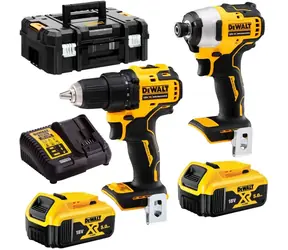 DEWALT DCK2061P2T / Aku set nářadí / příklepová vrtačka & rázový šroubovák / 18V / 2x 5Ah