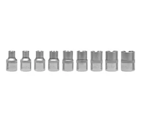 YATO YT-0521 / Sada nástavců 1/2" TORX 9 ks E10-E24