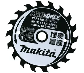Makita Makforce MB-08159 / pilový kotouč na dřevo / průměr 165 mm / počet zubů 10