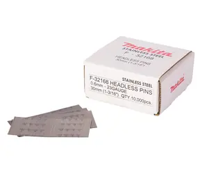 Makita F-32168 Hřebíky nerezové nastřelovací / 0.6 mm / délka 30 mm / 10.000 ks