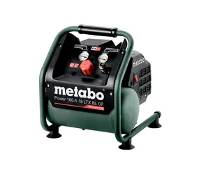 Metabo POWER 160-5 18 LTX BL OF / Aku bezolejový kompresor / 18V / 5L / Tlak 8 bar / 120 l/min
