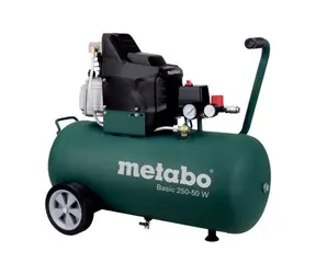 Metabo BASIC 250-50 W  / Olejový kompresor / 1500W / 50L / Tlak 8 bar / 110 l/min