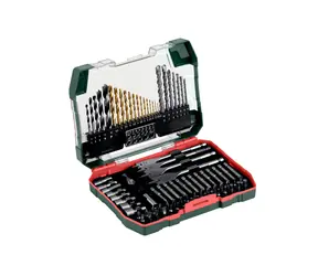 Metabo 626708000 / Sada příslušenství 86ks / vrtáky / bity / záhlubník do dřeva 