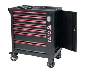 YATO YT-09004 Skříňka dílenská pojízdná prázdná 7 zásuvek / 982 x 755 x 455 mm