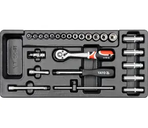 YATO YT-5541 / Vložka do zásuvky - klíče nástrčné / 25ks / 3.5-14mm
