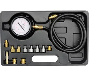 YATO YT-73030 / Souprava k měření kompresního tlaku oleje / 12ks / 0-35bar