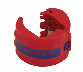KNIPEX 90 22 10 bk Ruční řezačka na PVC trubky a těsnící manžety 