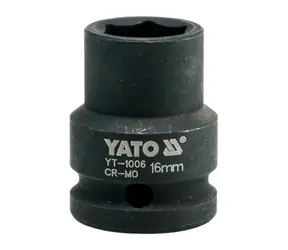 YATO YT-1006 / Nástavec 1/2" rázový šestihranný 16 mm / CrMo