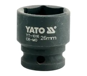 YATO YT-1016 / Nástavec 1/2" rázový šestihranný 26 mm / CrMo