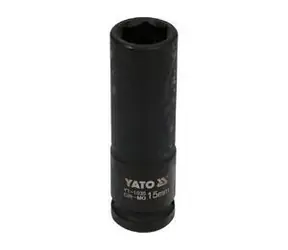 YATO YT-1035 / Nástavec 1/2" rázový šestihranný hluboký 15 mm / CrMo