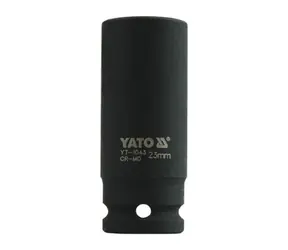 YATO YT-1043 / Nástavec 1/2" rázový šestihranný hluboký 23 mm / CrMo
