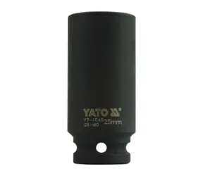 YATO YT-1045 / Nástavec 1/2" rázový šestihranný hluboký 25 mm / CrMo