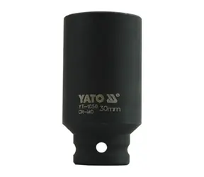 YATO YT-1050 / Nástavec 1/2" rázový šestihranný hluboký 30 mm / CrMo