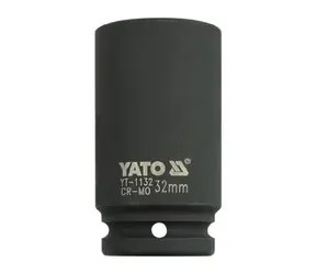 YATO YT-1132 / Nástavec 3/4" rázový šestihranný hluboký 32 mm / CrMo
