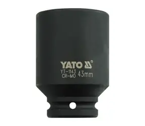 YATO YT-1143 / Nástavec 3/4" rázový šestihranný hluboký 43 mm / CrMo