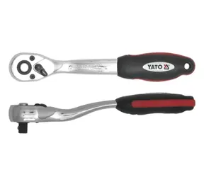 YATO YT-0316 / Ráčna 1/4" / 145 mm / vyhnutá