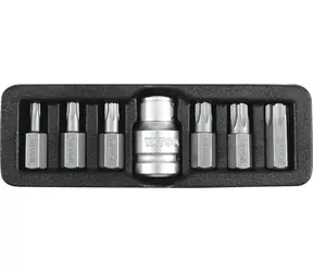 YATO YT-0416 / Sada bitů 7 ks TORX s otvorem