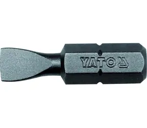 YATO YT-7804 / Bit plochý 1/4" 6.0 x 25 mm / 50 ks