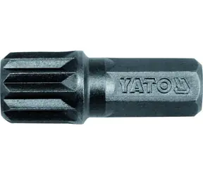 YATO YT-7933 / Bit vícezubý 8 mm M12 x 30 mm / 20 ks