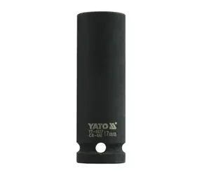 YATO YT-1037 / Nástavec 1/2" rázový šestihranný hluboký 17 mm / CrMo