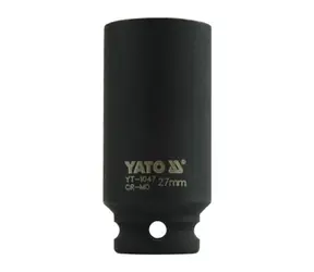 YATO YT-1047 / Nástavec 1/2" rázový šestihranný hluboký 27 mm / CrMo
