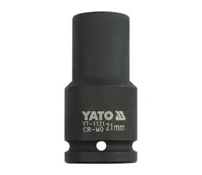 YATO YT-1121 / Nástavec 3/4" rázový šestihranný hluboký 21 mm / CrMo