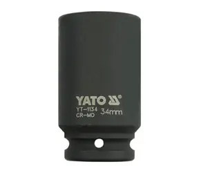 YATO YT-1134 / Nástavec 3/4" rázový šestihranný hluboký 34 mm / CrMo