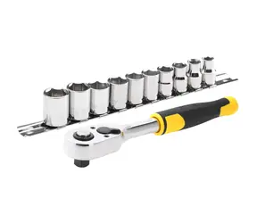 Stanley STMT82670-0 / Ráčna 3/8" s hlavicemi / 72 zubů / 11 hlavic