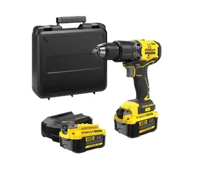 Stanley V20 SFMCD715D2K / Aku vrtačka / 18V / 1900 ot-min / 32.300 příklepů-min / 60 Nm / 2x 2.0Ah