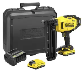 Stanley V20 SFMCN616D2K / Aku hřebíkovačka / 18V / Délka hřebíku: 25-64 mm / 2x 2.0Ah