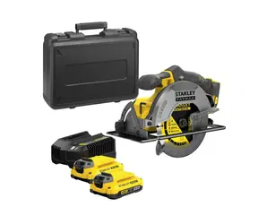 Stanley V20 SFMCS550M2K / Aku okružní pila / 18V / Kotouč: 190 mm / 5000 ot-min /2x 4.0Ah