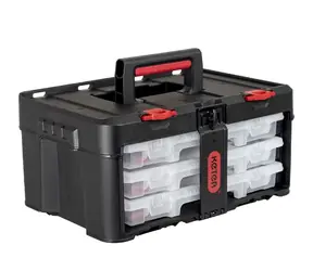 Keter Stack'N'Roll Sada organizérů černá / 3 organizéry / 48.1 x 23.3 x 33.2 cm