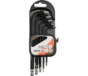 YATO YT-0560 / Sada klíčů imbus s kuličkou 10 ks delší