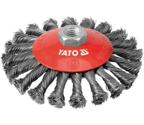 YATO YT-4764 / Kartáč drátěný boční M14 x 125 mm / INOX