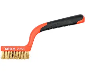 YATO YT-6343 / Kartáč drátěný ruční 180 mm / mosaz