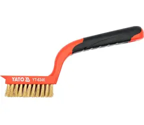 YATO YT-6346 / Kartáč drátěný ruční 180 mm / mosaz