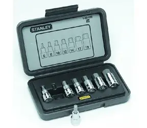 STANLEY 1-89-099 / Sada zástrčných šestihranných bitů 1/2" 7 ks 