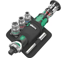 WERA 8009 Zyklop Pocket Set Imperial 2 / Bitový šroubovák / 1/4" a 3/8"