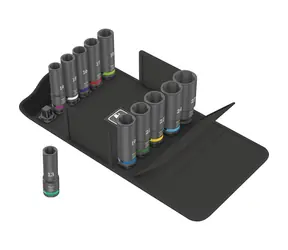 WERA 8790 C Impaktor Deep Set / Sada nástavců pro nástrčný klíč / 1/2" / 11 dílů / doprodej