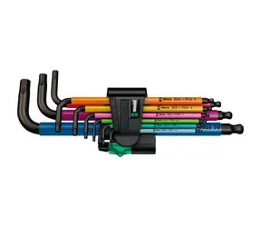 WERA 950/9 Hex-Plus Multicolour 1 / Sada imbusovýnch klíčů / 9 dílů