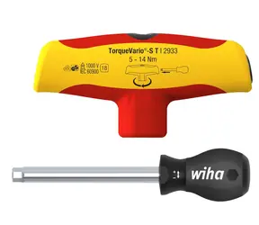 Wiha 43177 Momentový šroubovák s rukojetí tvaru T TorqueVario-S Electric / 5-14 Nm